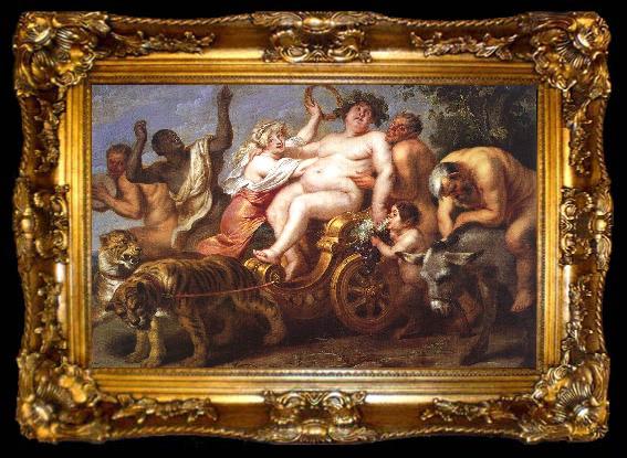 framed  VOS, Cornelis de The Triumph of Bacchus wet, ta009-2